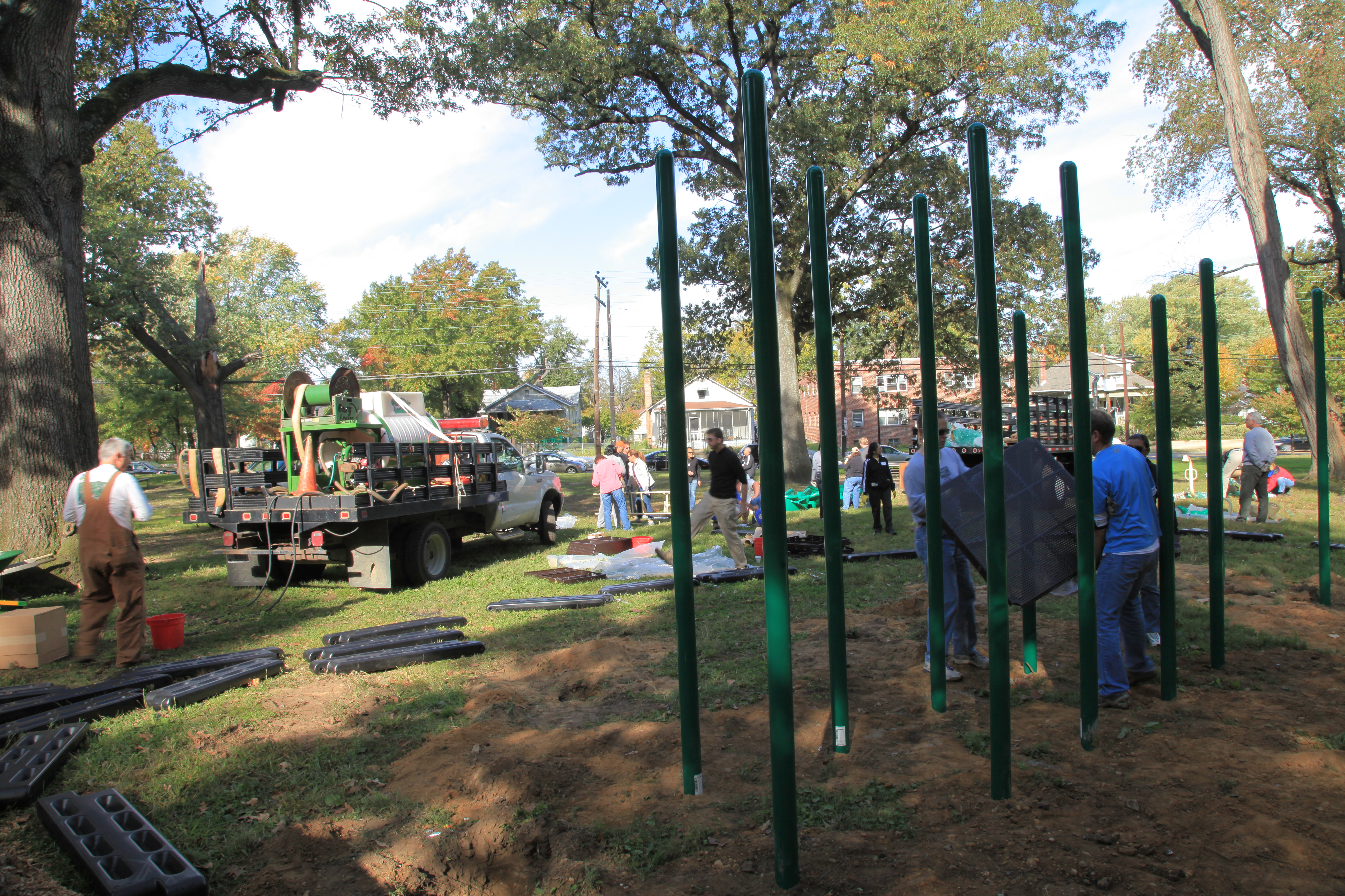 Fort Dupont Park Playground Installation Playground Installation at Fort Dupont Park